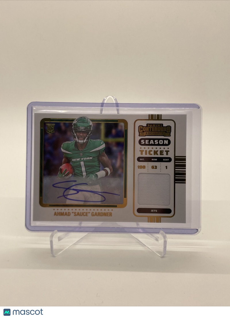 2022 Panini Contenders Season Ticket Ahmad Sauce Gardner RPA RC Relic Patch AUTO