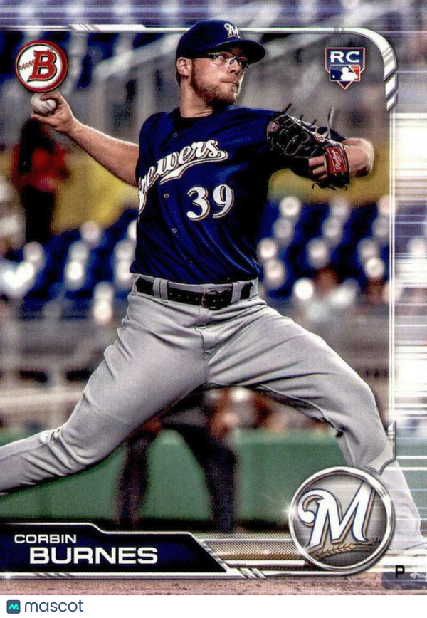 2019 Bowman #65 Corbin Burnes Brewers NM-MT (RC - Rookie Card)