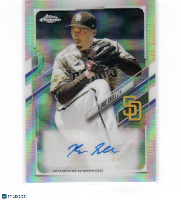 2021 Topps Chrome Update Autographs Refractor #CUSA-BS Blake Snell Padres NM-MT