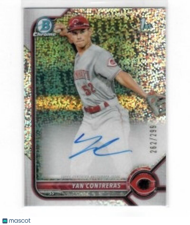 2022 Bowman Chrome Prospect Autographs Refractor Speckle