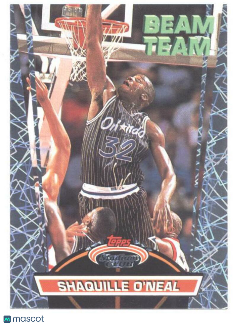 1992-93 Stadium Club Beam Team Members Only BT21 Shaquille O'Neal Magic  836342