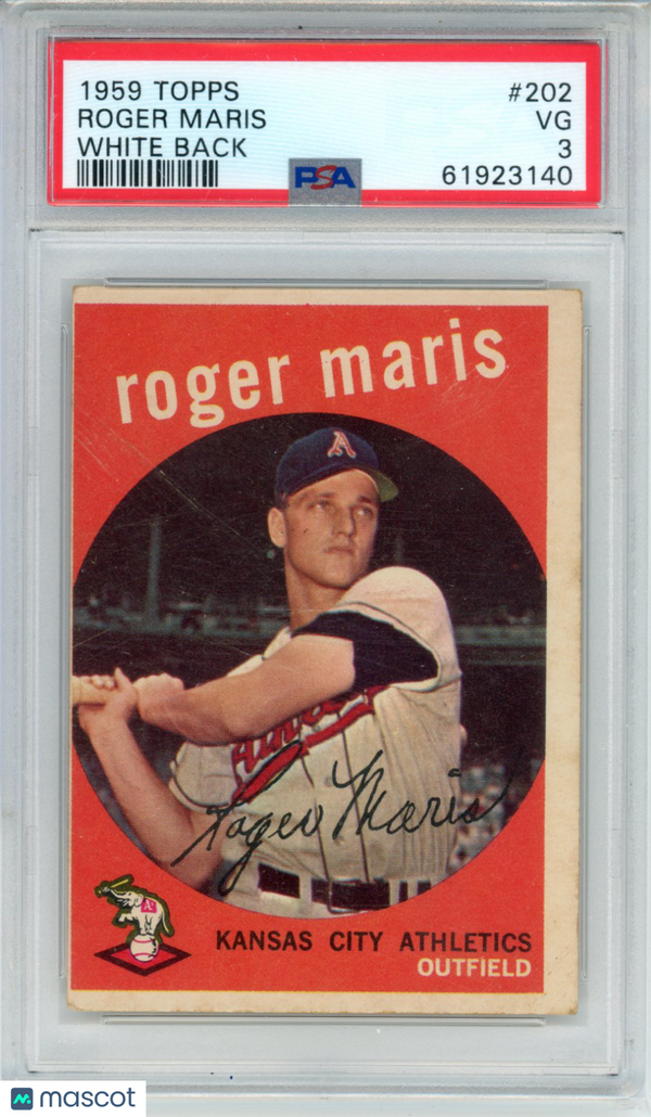 1959 Topps Roger Maris #202 PSA 3 Baseball