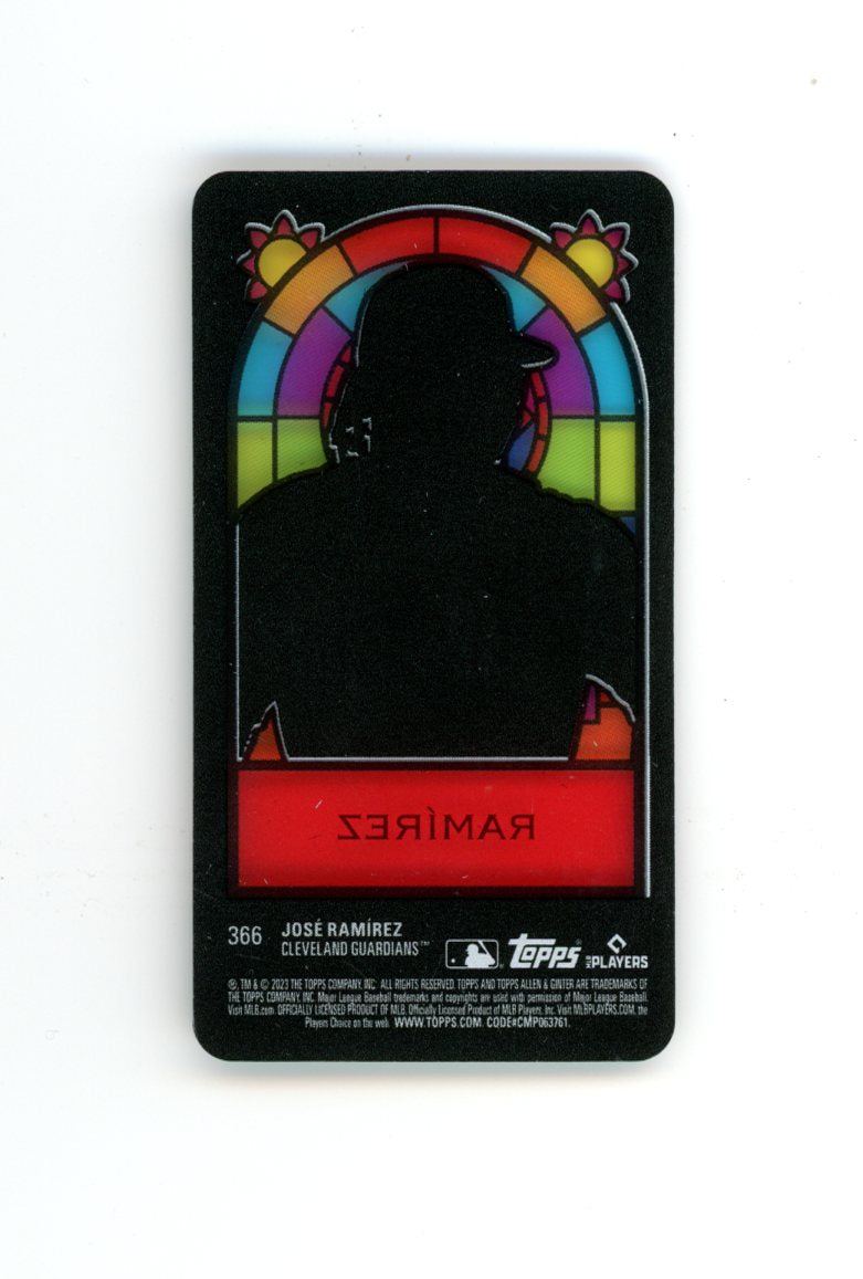 2023 Topps Allen & Ginter José Ramírez Mini Stained Glass #366 Cleveland SSP