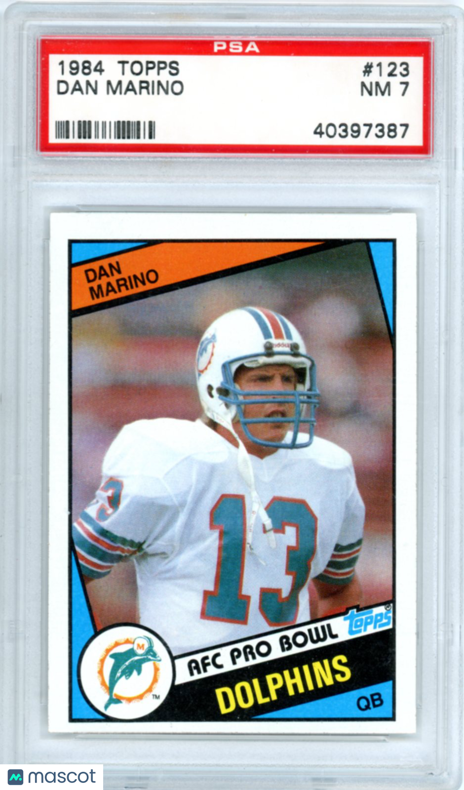 1984 Topps Dan Marino #123 PSA 7