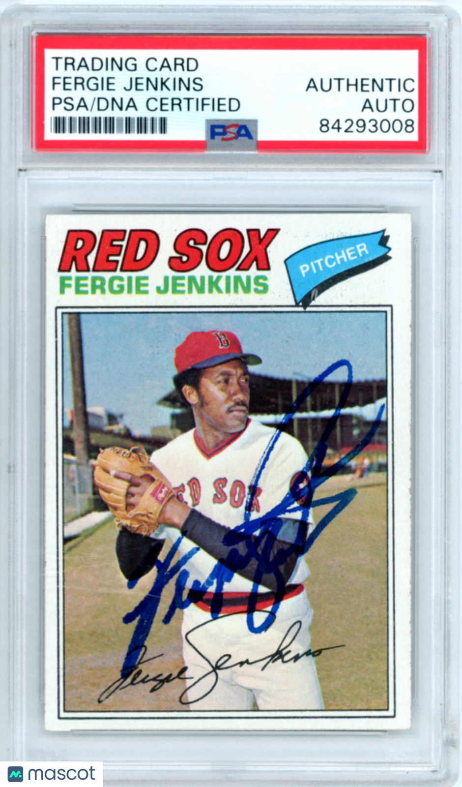 Fergie Jenkins PSA Authentic Auto 1977 Topps #430