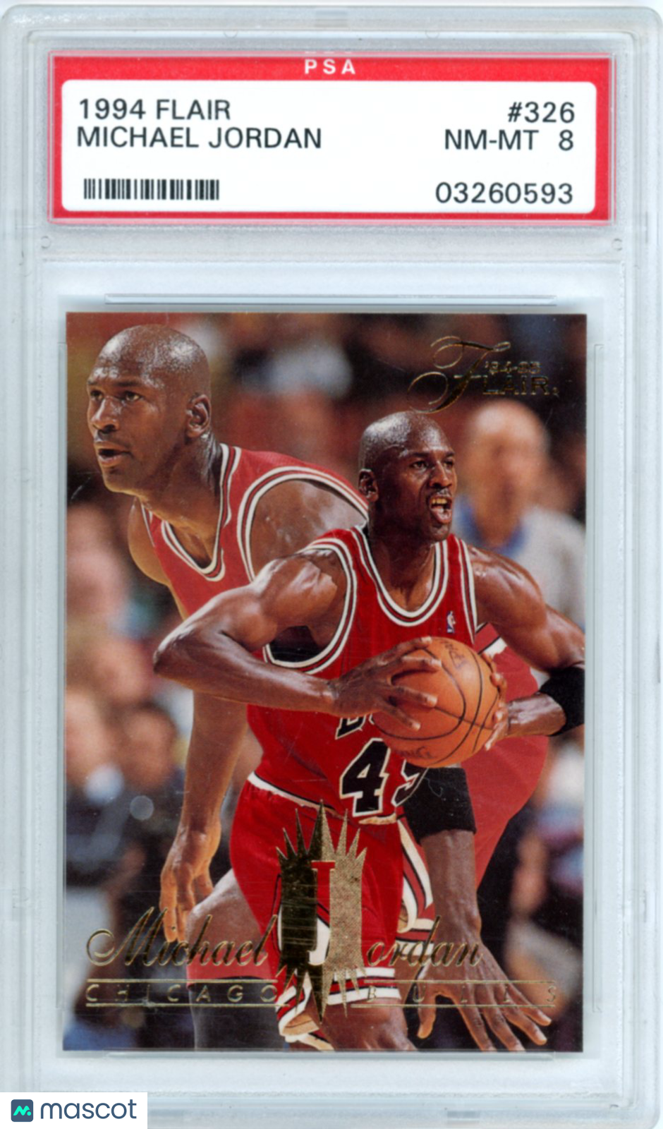 1994 Flair Michael Jordan #326 PSA 8