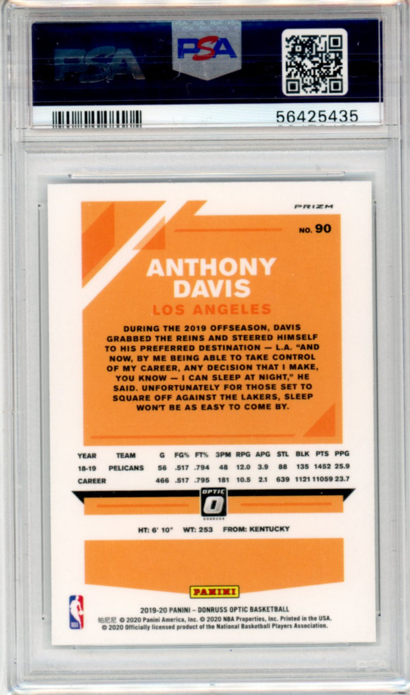 2019 Panini Donruss Optic Anthony Davis