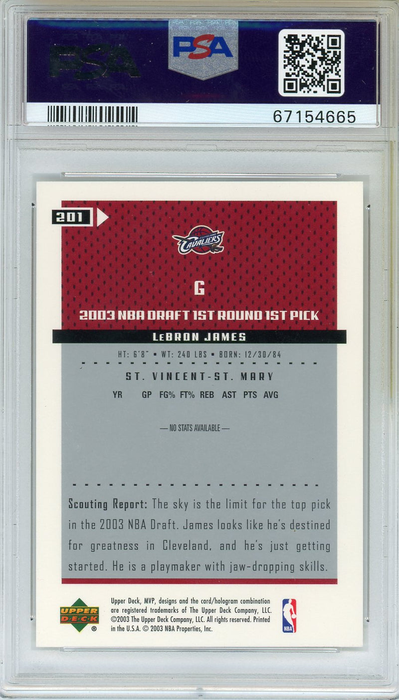 2003 Upper Deck MVP LeBron James