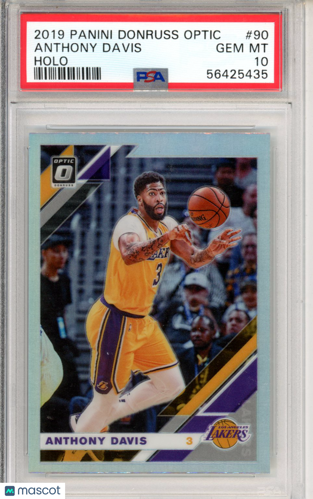 2019 Panini Donruss Optic Anthony Davis Holo #90 PSA 10 Los Angeles Lakers