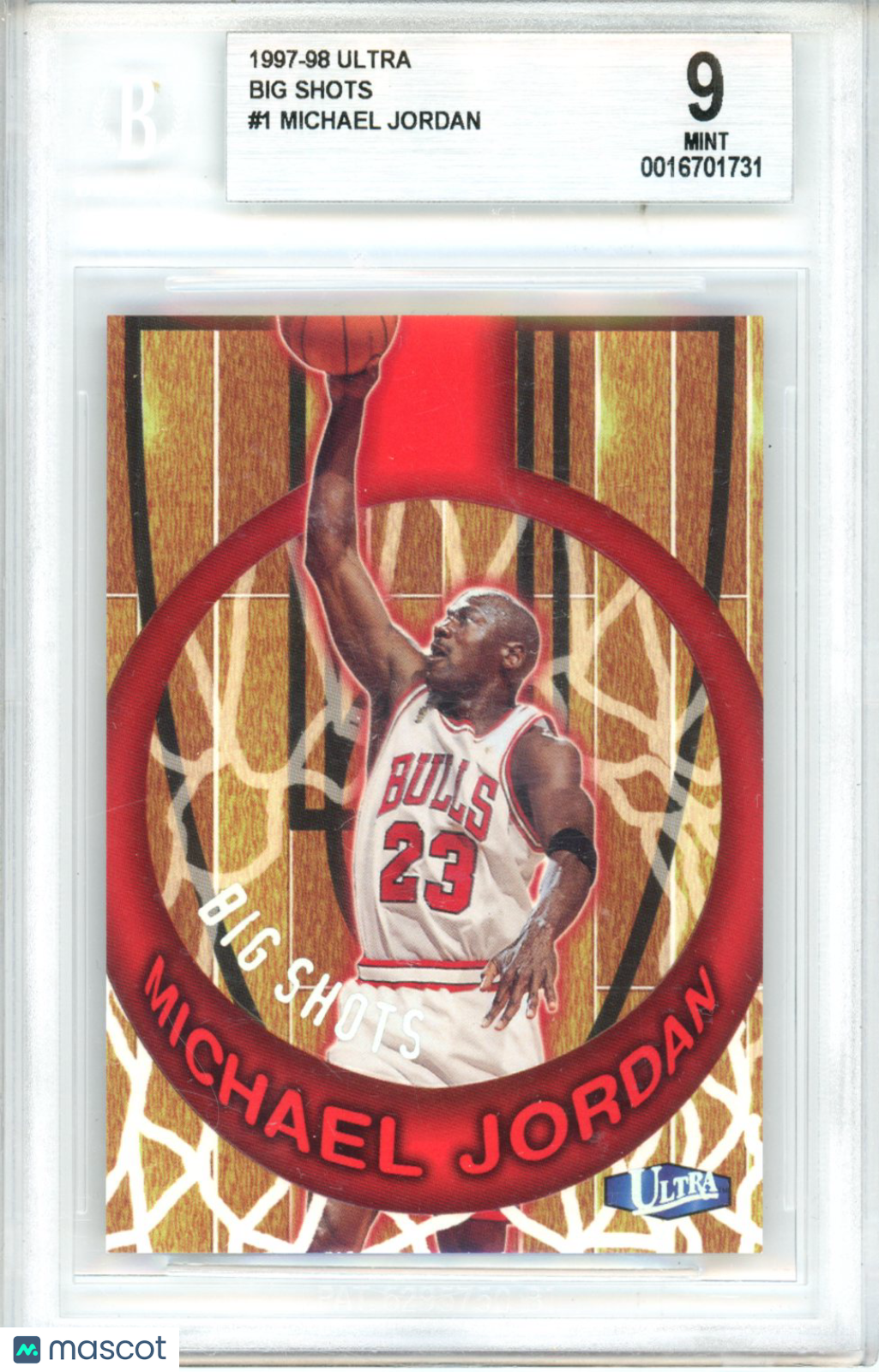 1997 Ultra Big Shots Michael Jordan #1 BGS 9