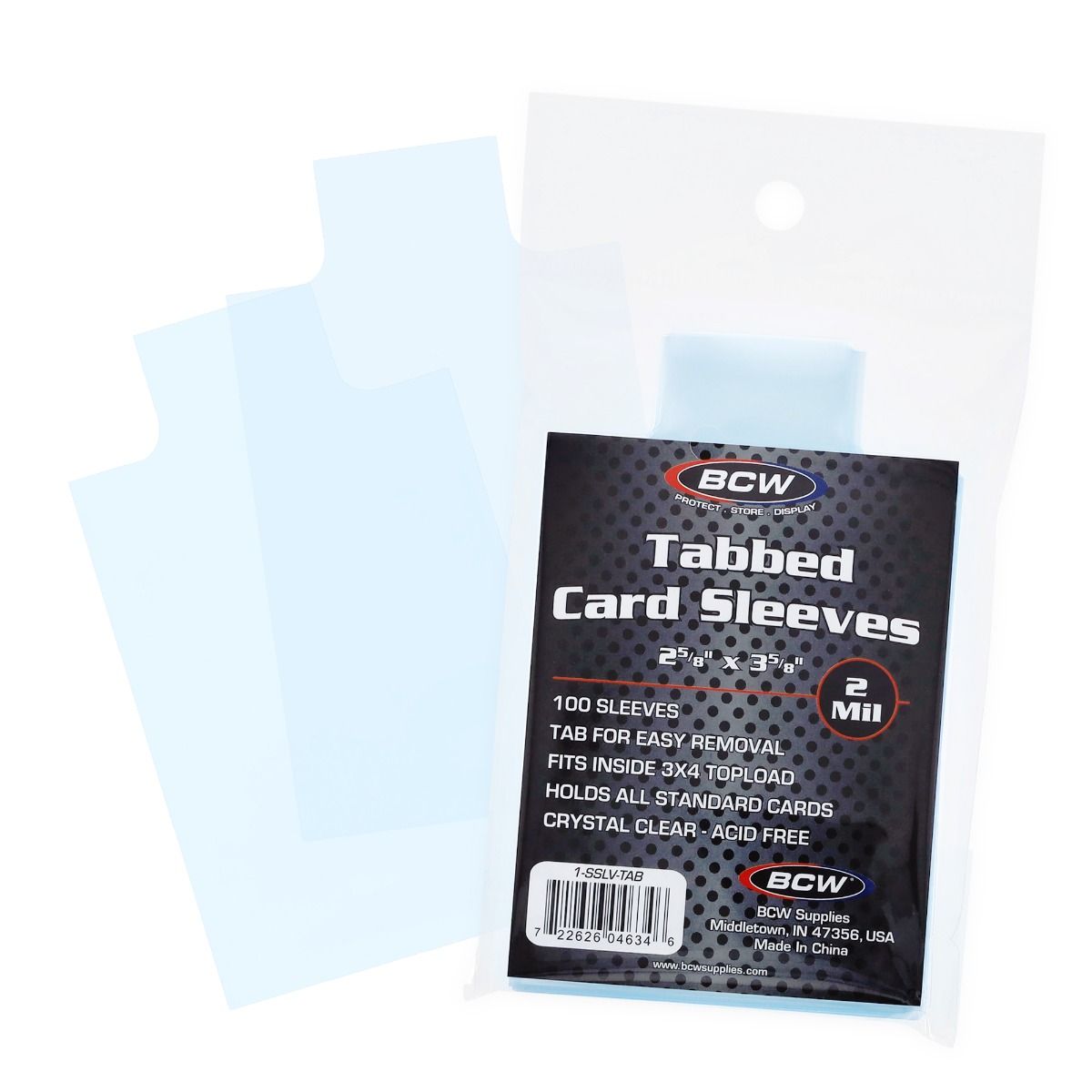 BCW Standard Card Sleeves with Tab (In Store Only)