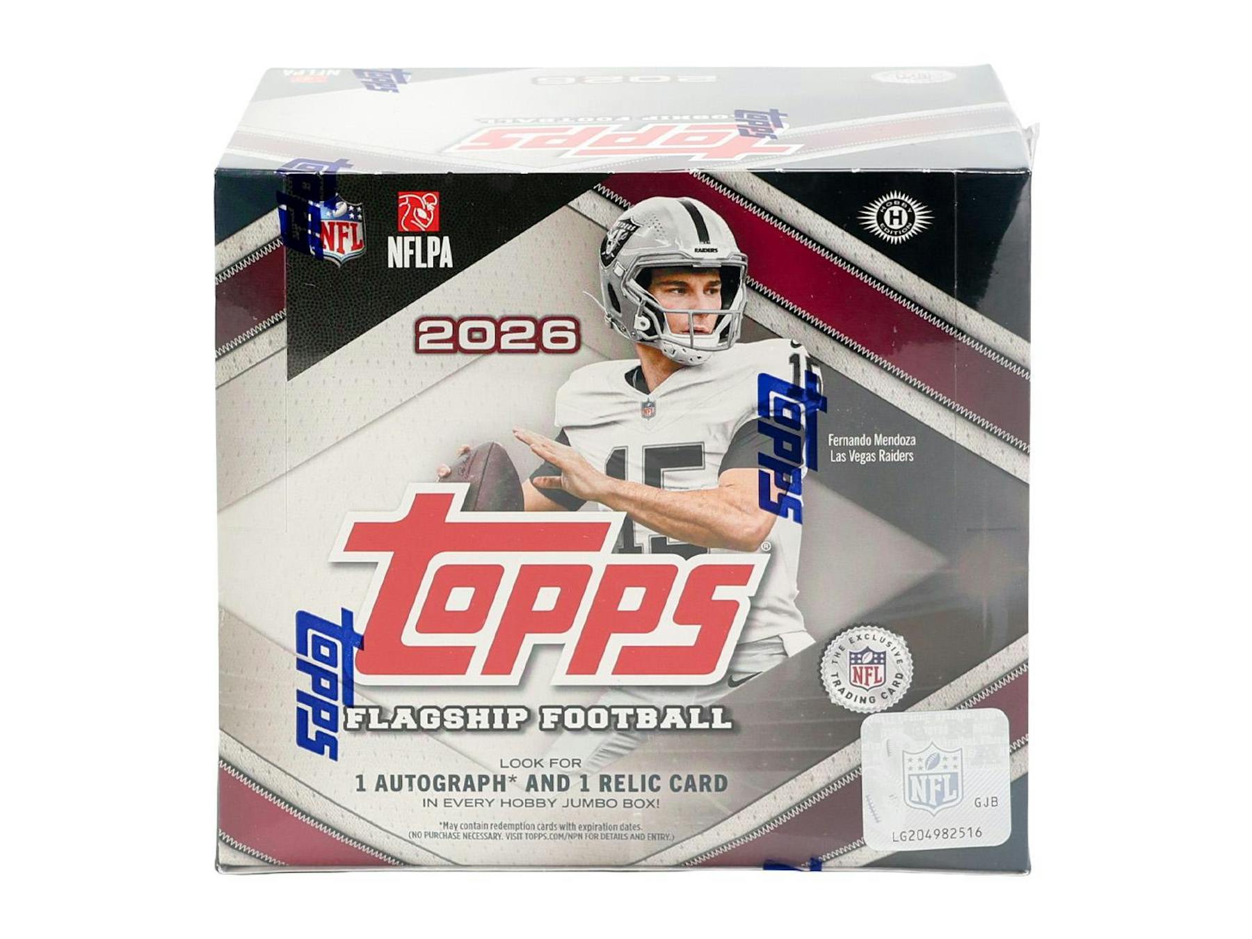 2026 Topps Football Hobby Jumbo Box (1 Autograph and Relic)