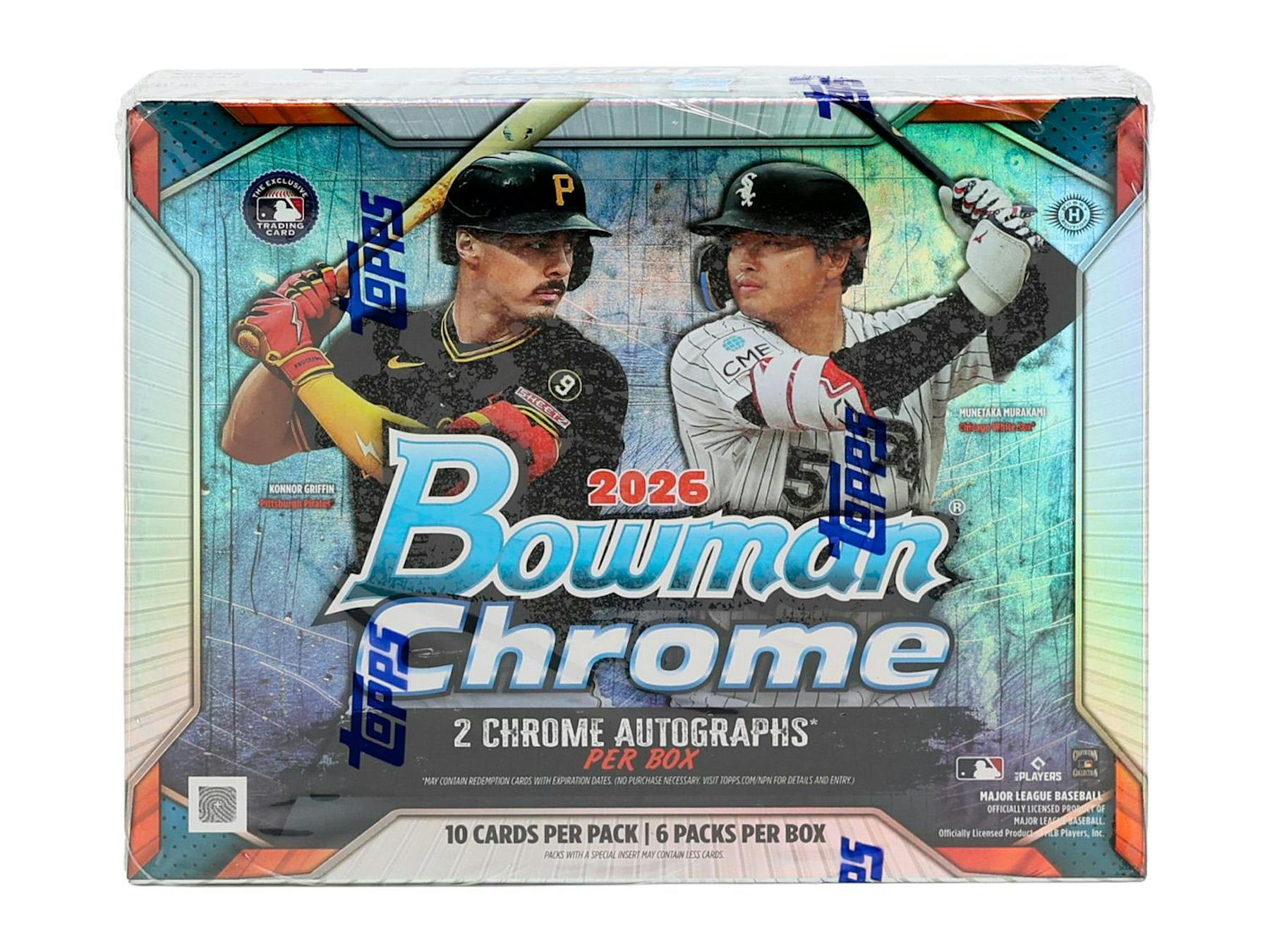 2026 Bowman Chrome Baseball Hobby Box (2 Autos)
