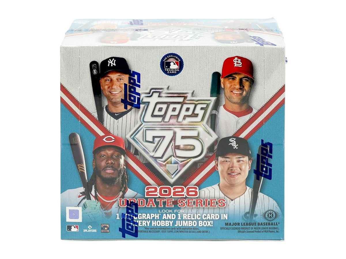 2026 Topps Update Series Baseball Hobby Jumbo Box (1 Auto and 1 Relic)