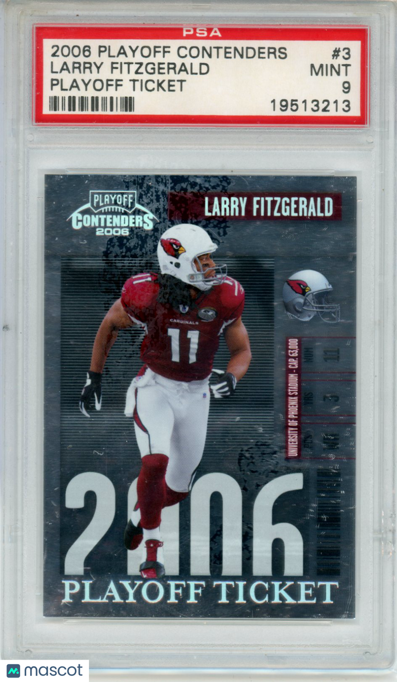 2006 Playoff Contenders Larry Fitzgerald Playoff Ticket