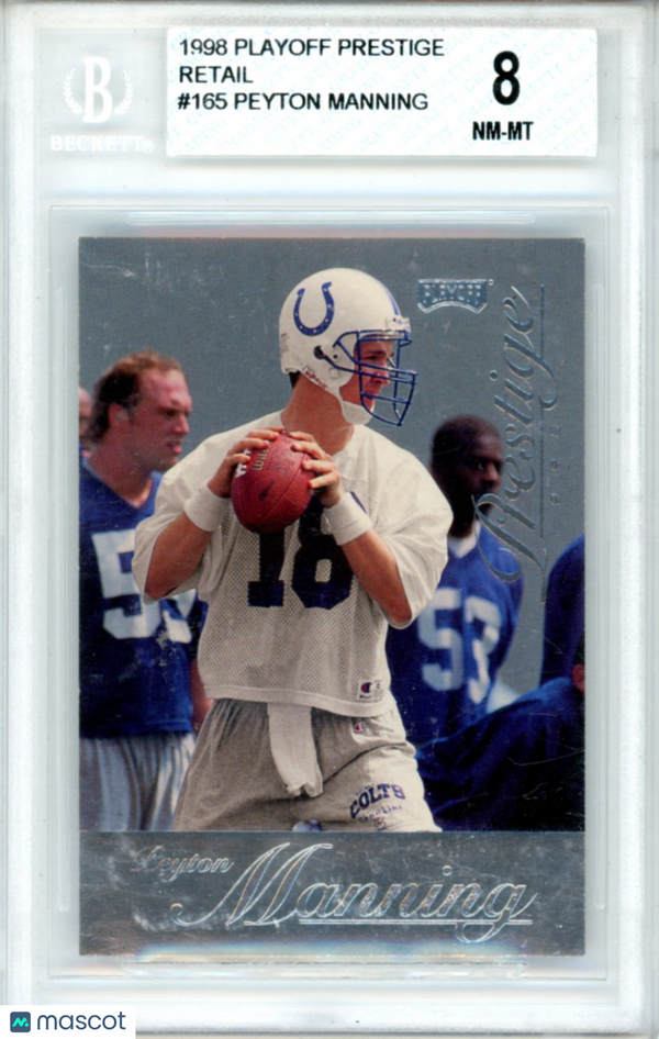 1998 Playoff Prestige Retail Peyton Manning #165 BGS 8 Football