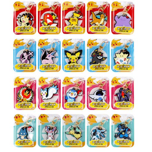 POKEMON MADE KEY RING KEY CHARM ３点セット Pokemon Characters Key Chain ring Bag Charm variety Pack