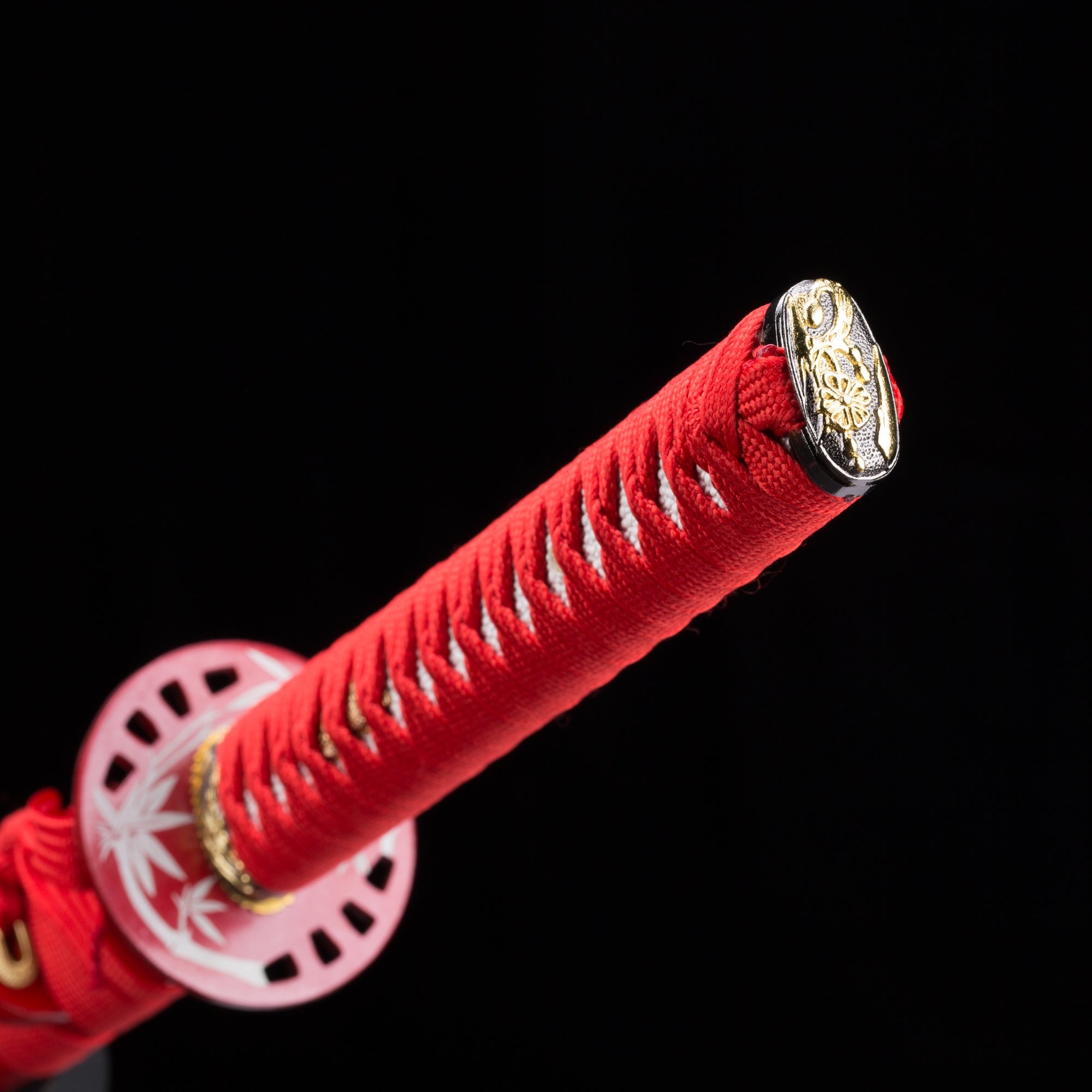 Handmade Japanese Katana Sword 1045 Carbon Steel With Red Scabbard