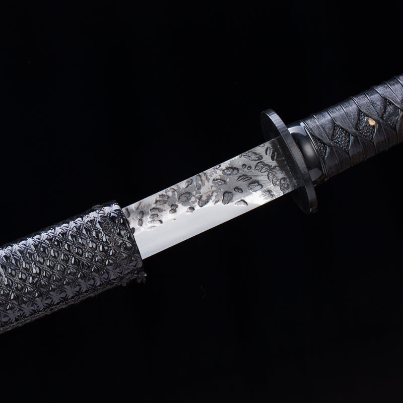 Handmade Japanese Sword Full Tang With Black Scabbard