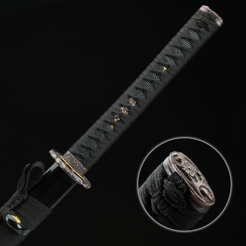 Handmade Japanese Sword With Rose Gold Blade