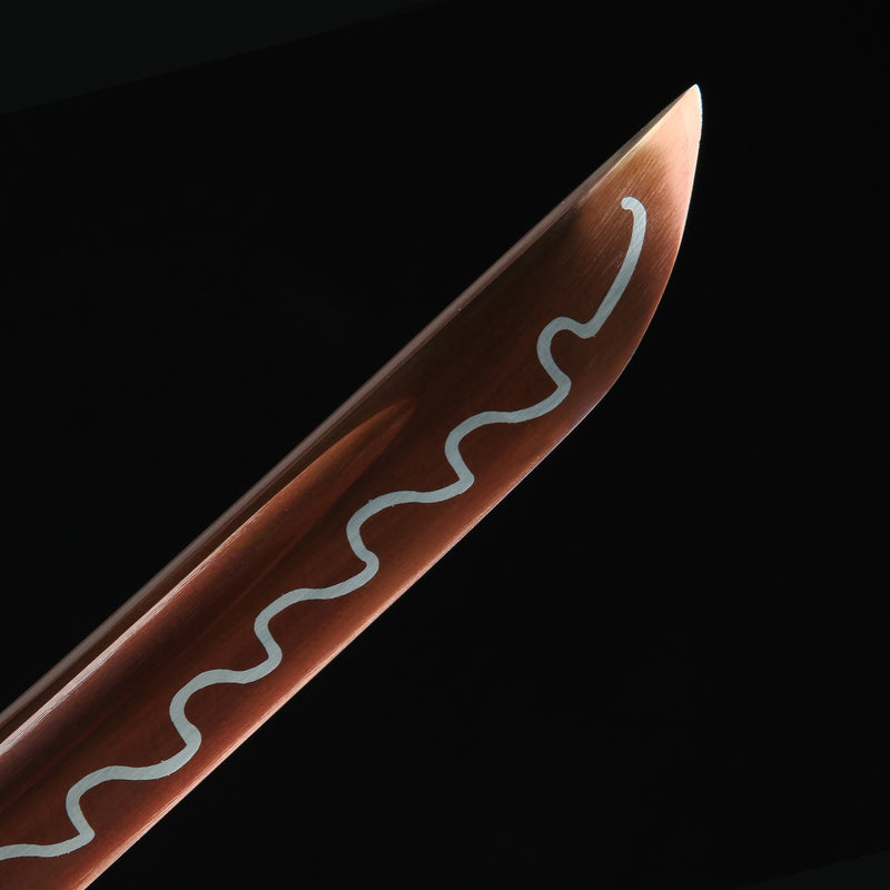 Handmade Japanese Sword With Rose Gold Blade