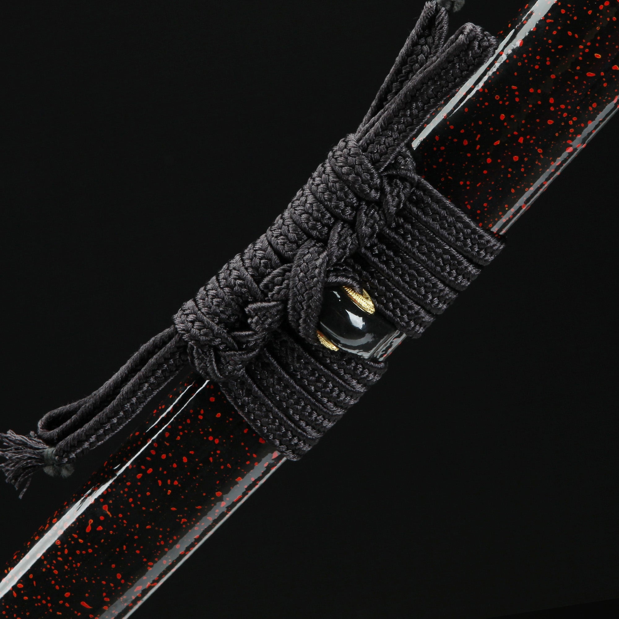 Handmade Japanese Katana Sword Damascus Steel With Purple Blade