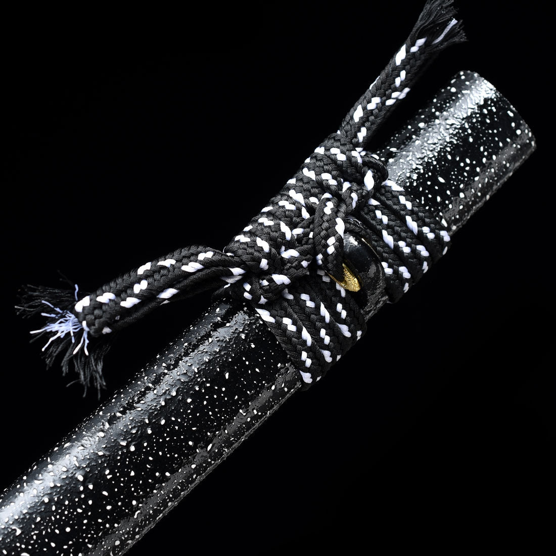 Handmade Japanese Samurai Sword High Manganese Steel With Black Blade