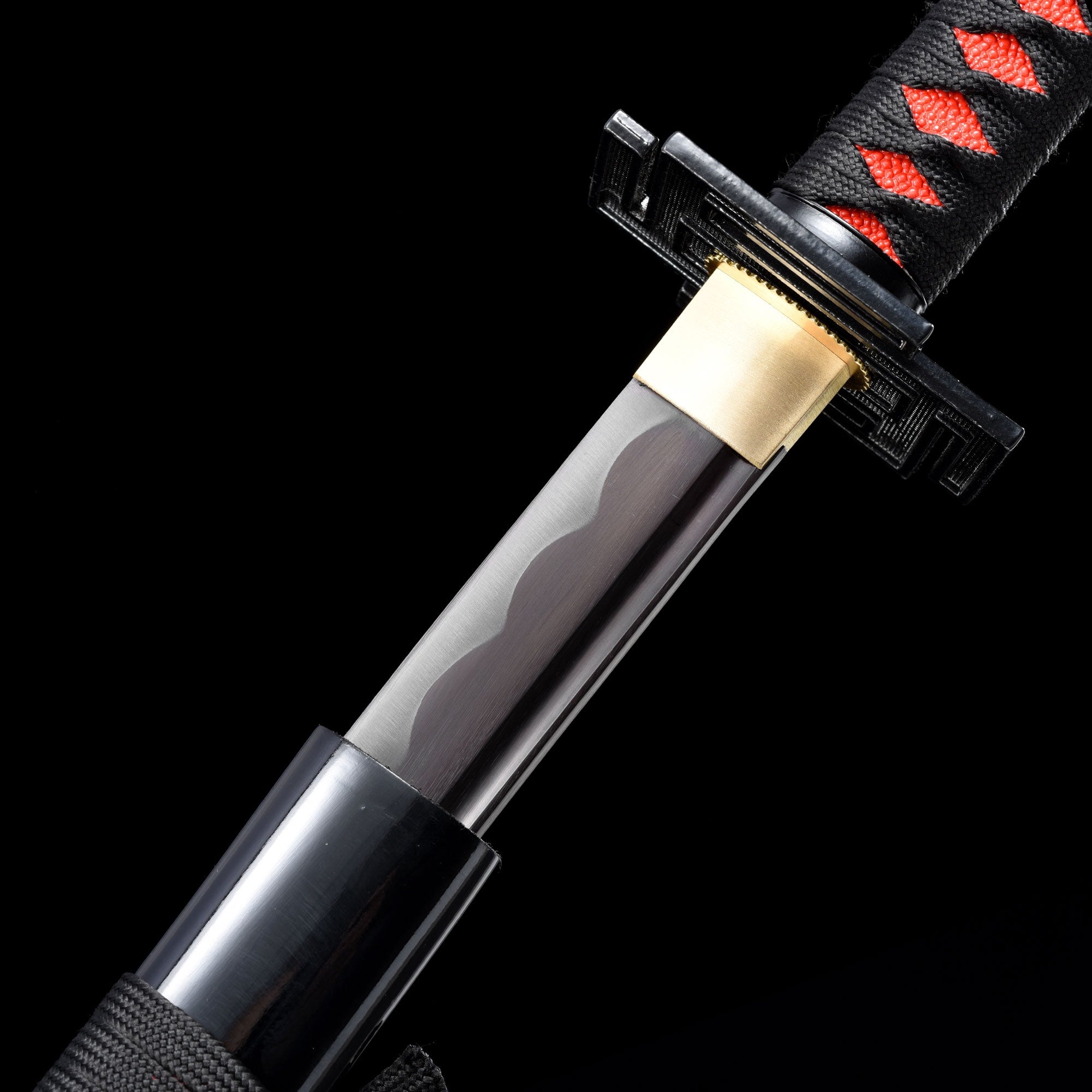 Handmade Bleach Kurosaki Ichigo Bankai Tensa Zangetsu Anime Katana Swords