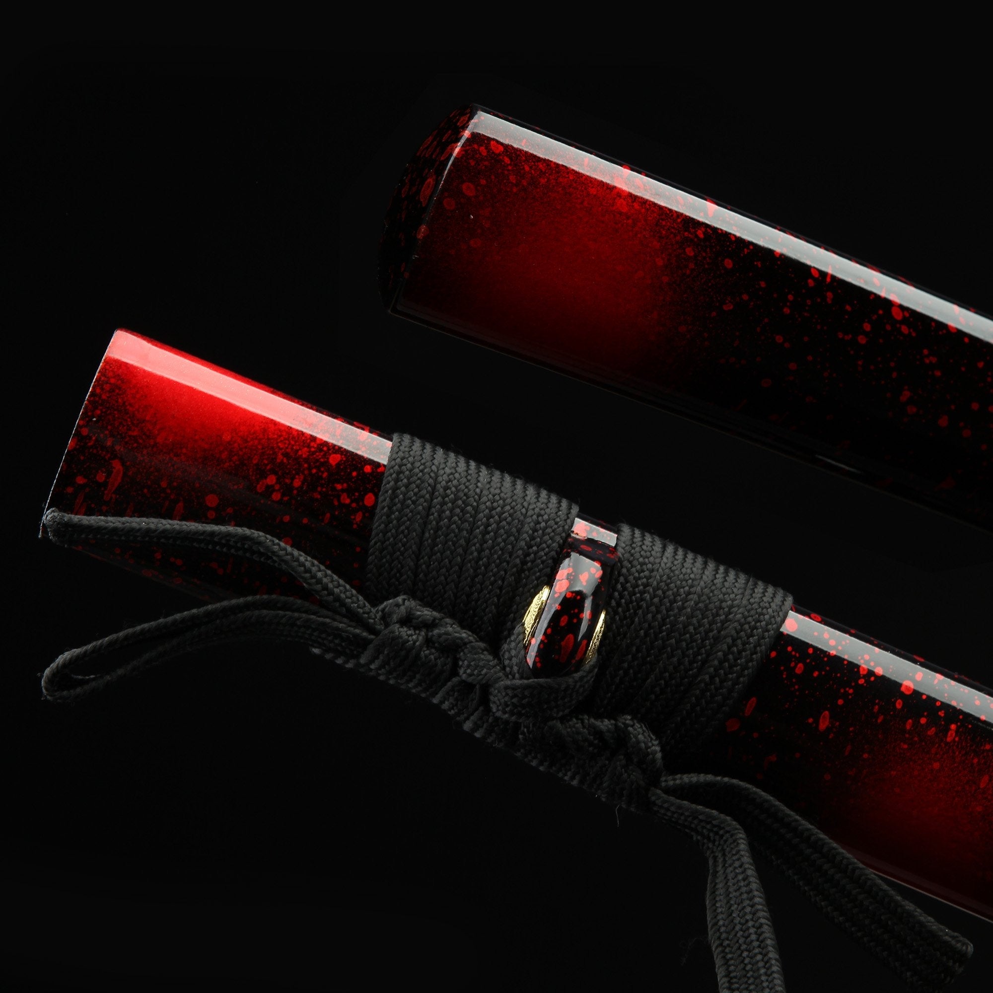 Handmade Japanese Samurai Sword 1060 Carbon Steel With Red Blade
