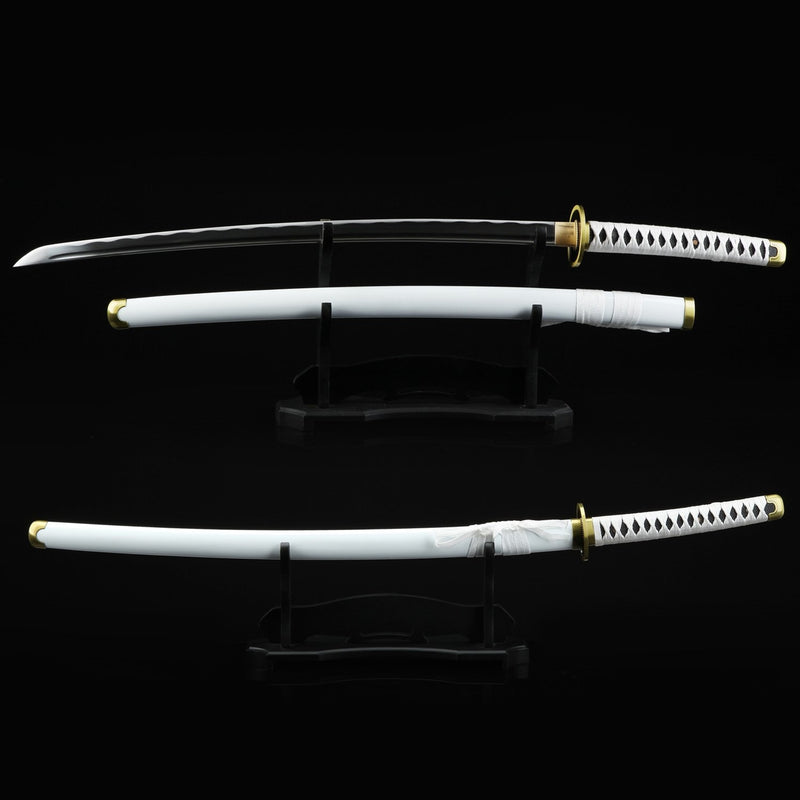 One Piece Roronoa Zoro Wado Ichimonji Real Katana Samurai Sword Replica With White Scabbard