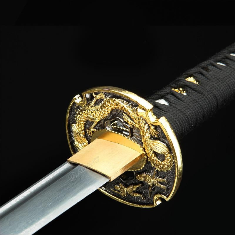 Handmade Japanese Samurai Sword Damascus Steel Full Tang