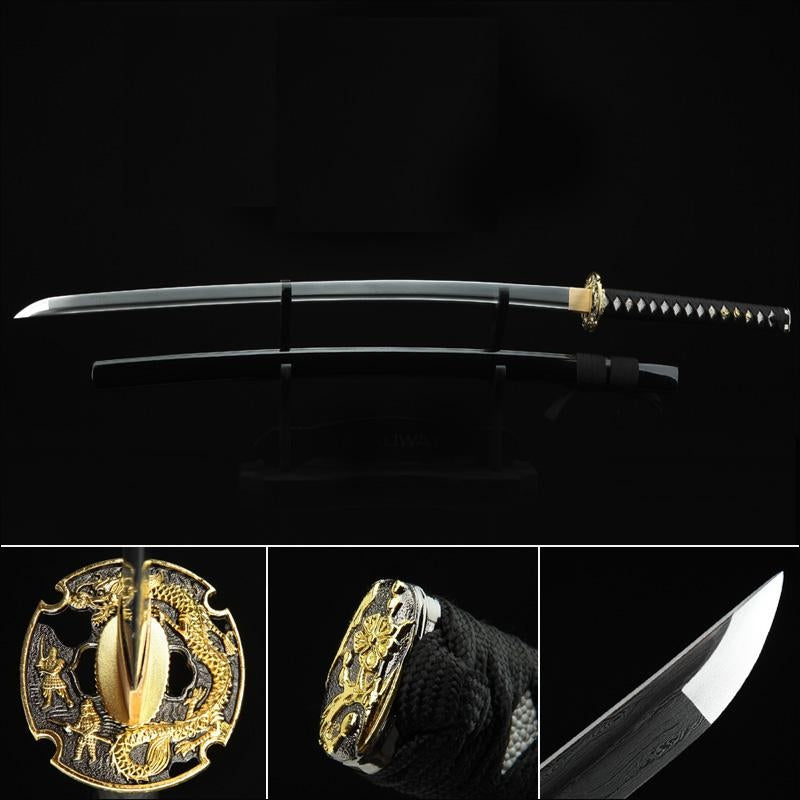 Handmade Japanese Samurai Sword Damascus Steel Full Tang