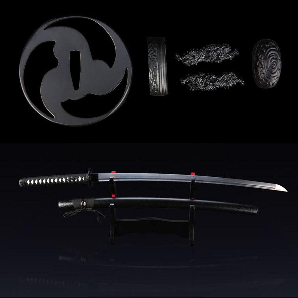 Handmade Japanese Samurai Sword Damascus Steel