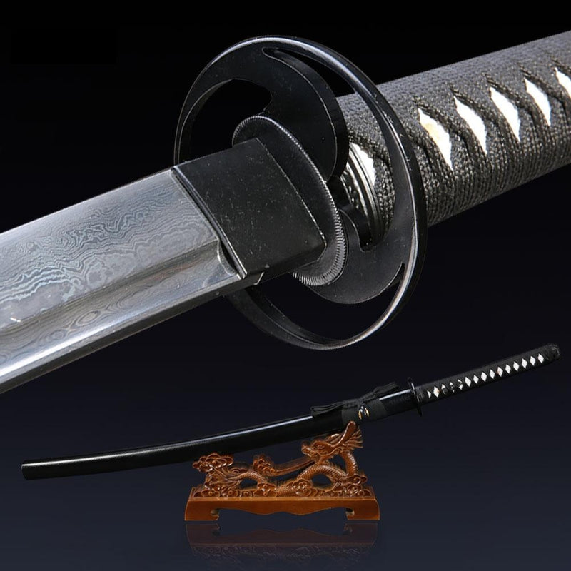 Handmade Japanese Samurai Sword Damascus Steel