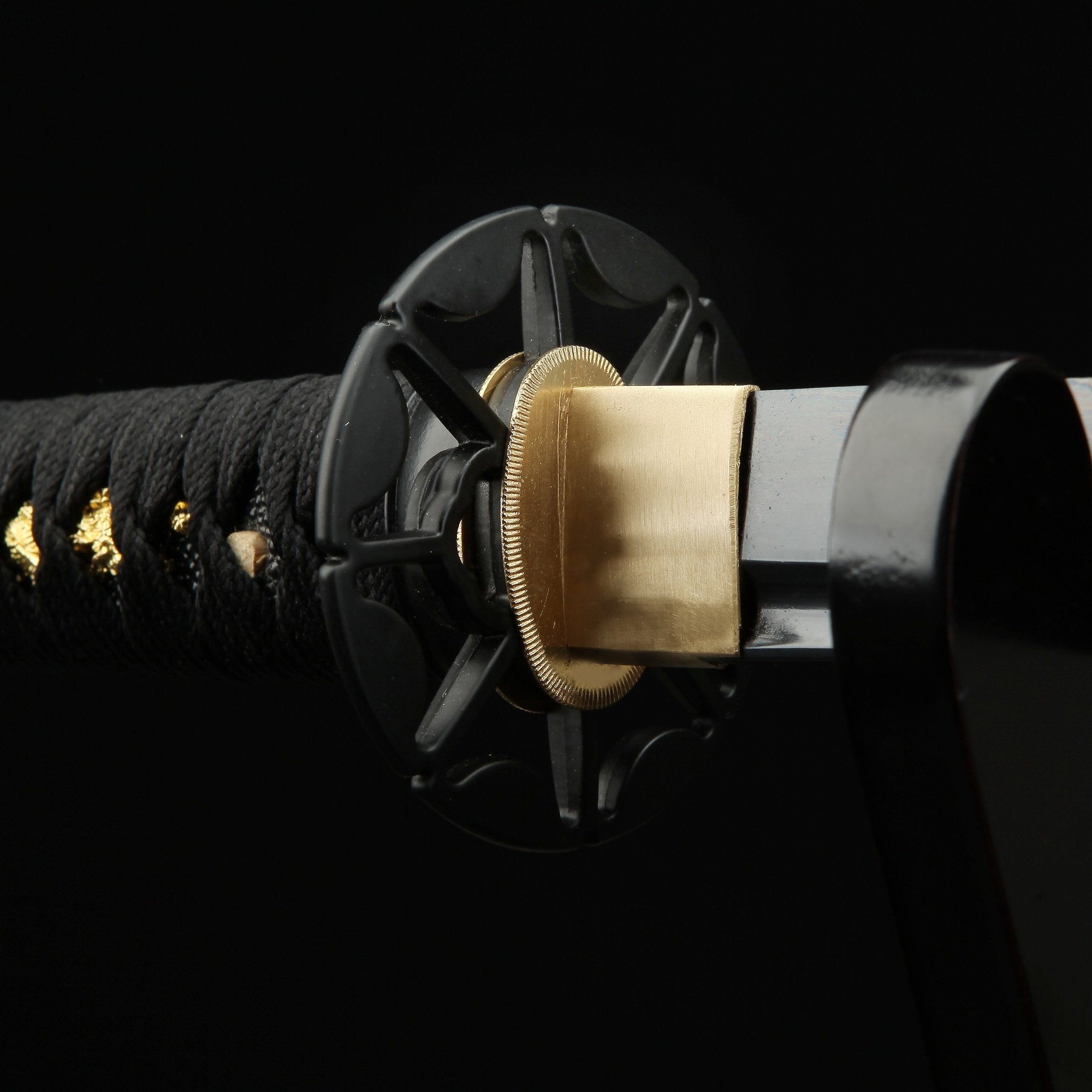 Handmade Japanese Katana Sword 1060 Carbon Steel With Black Scabbard