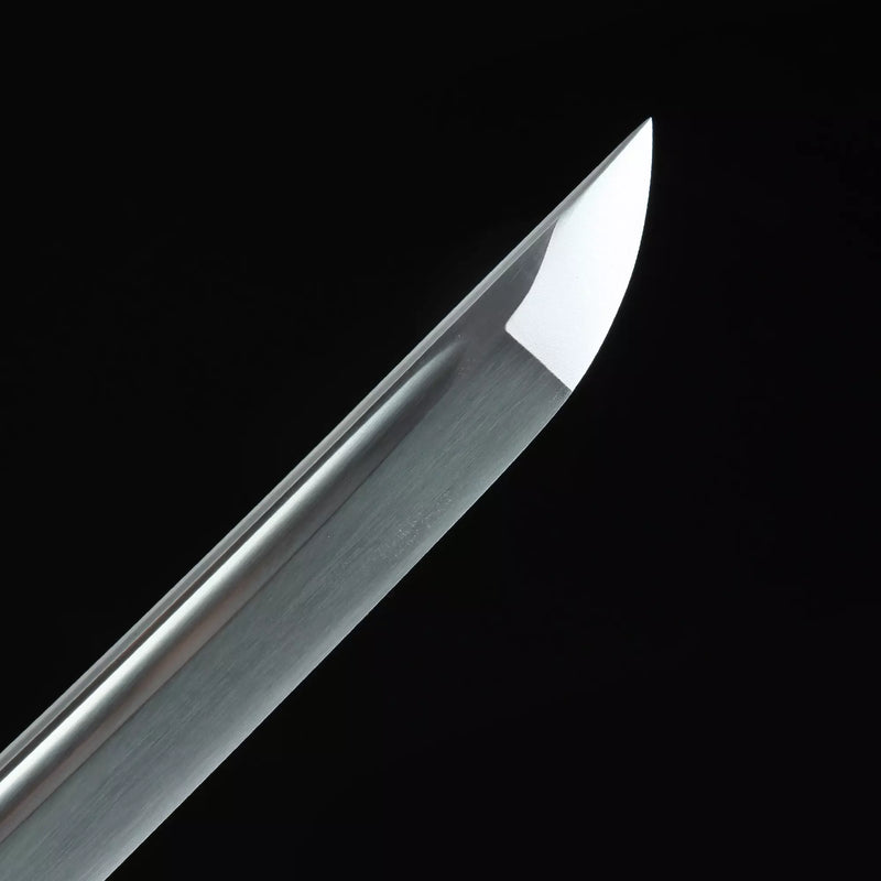 Handmade Japanese Katana Sword High Manganese Steel With Black Scabbard