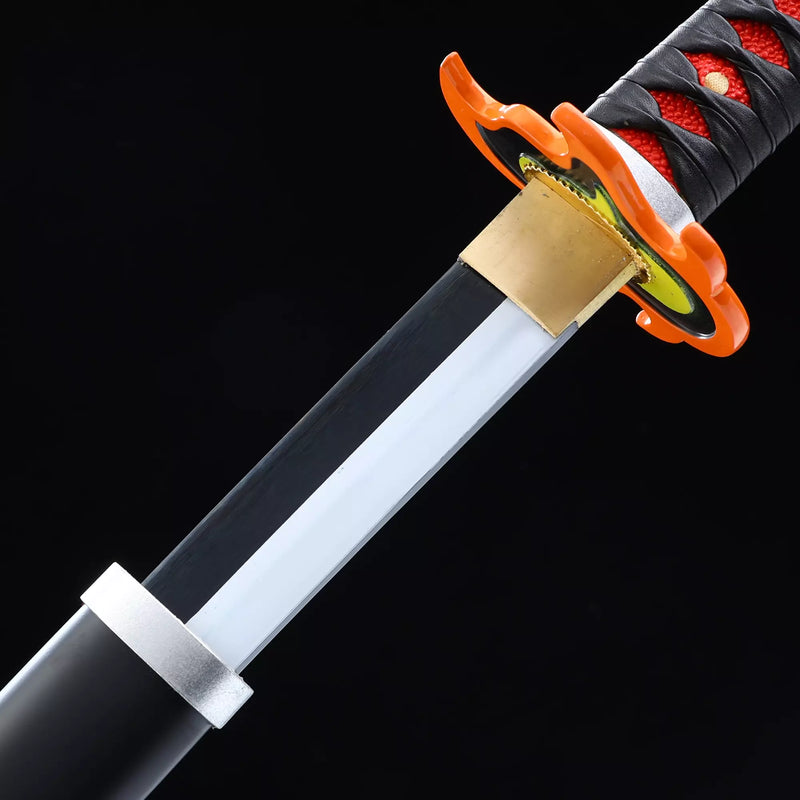 Tanjiro Kagura Sword, Demon Slayer Sword, Kimetsu No Yaiba Sword - Nichirin Sword