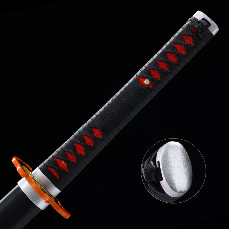 Tanjiro Kagura Sword, Demon Slayer Sword, Kimetsu No Yaiba Sword - Nichirin Sword