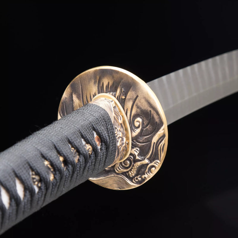 High-performance Japanese Samurai Sword Folded Pattern Steel