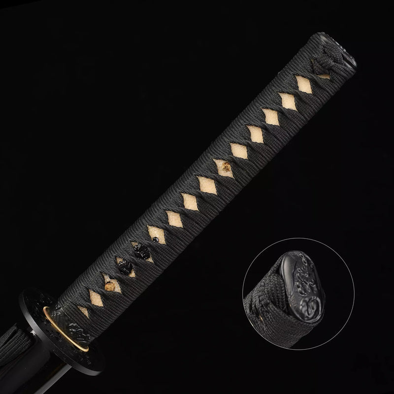 Tk Classic Series (影の戦士) High-standard Black Katana Samurai Swords