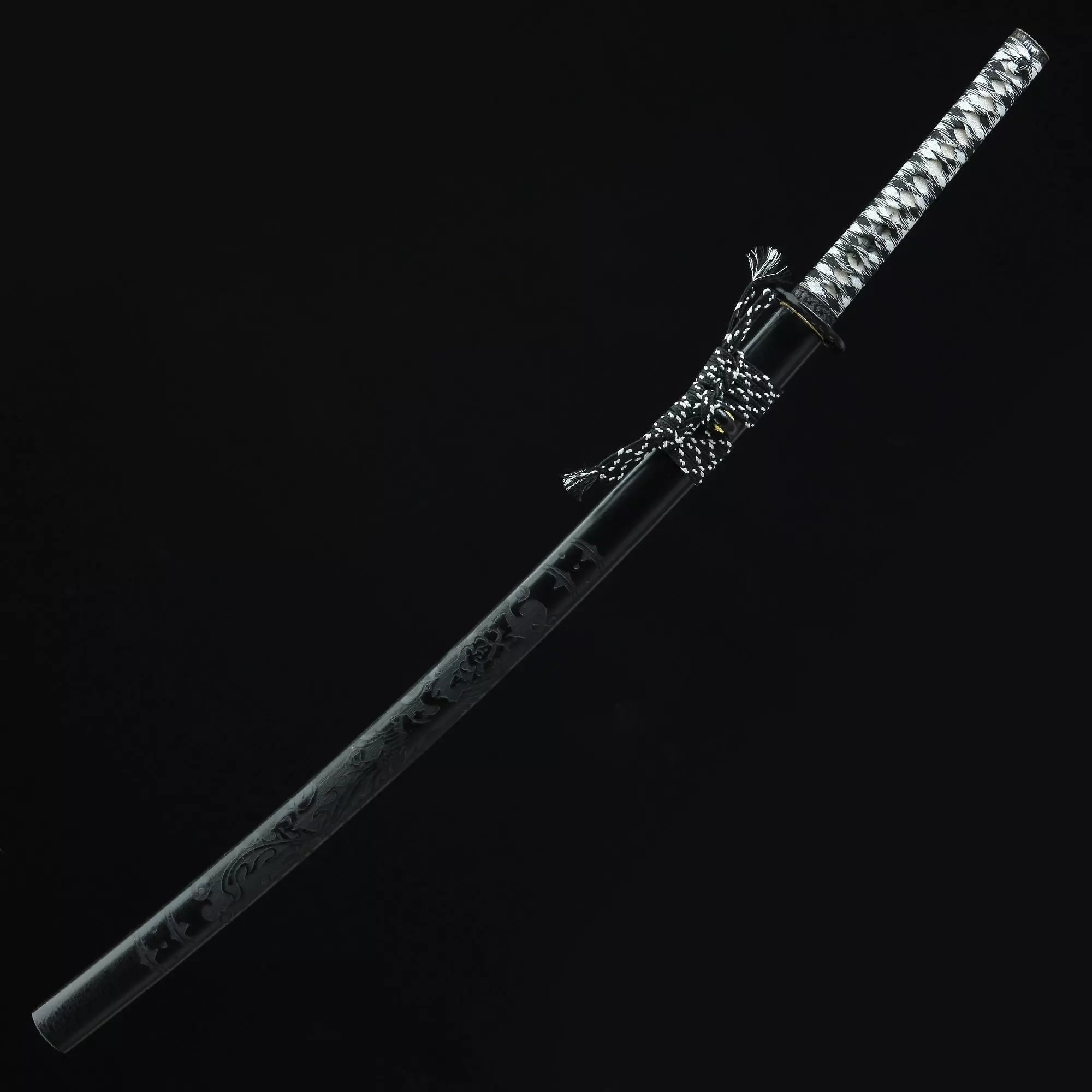 Handmade Japanese Katana Sword Damascus Steel Full Tang