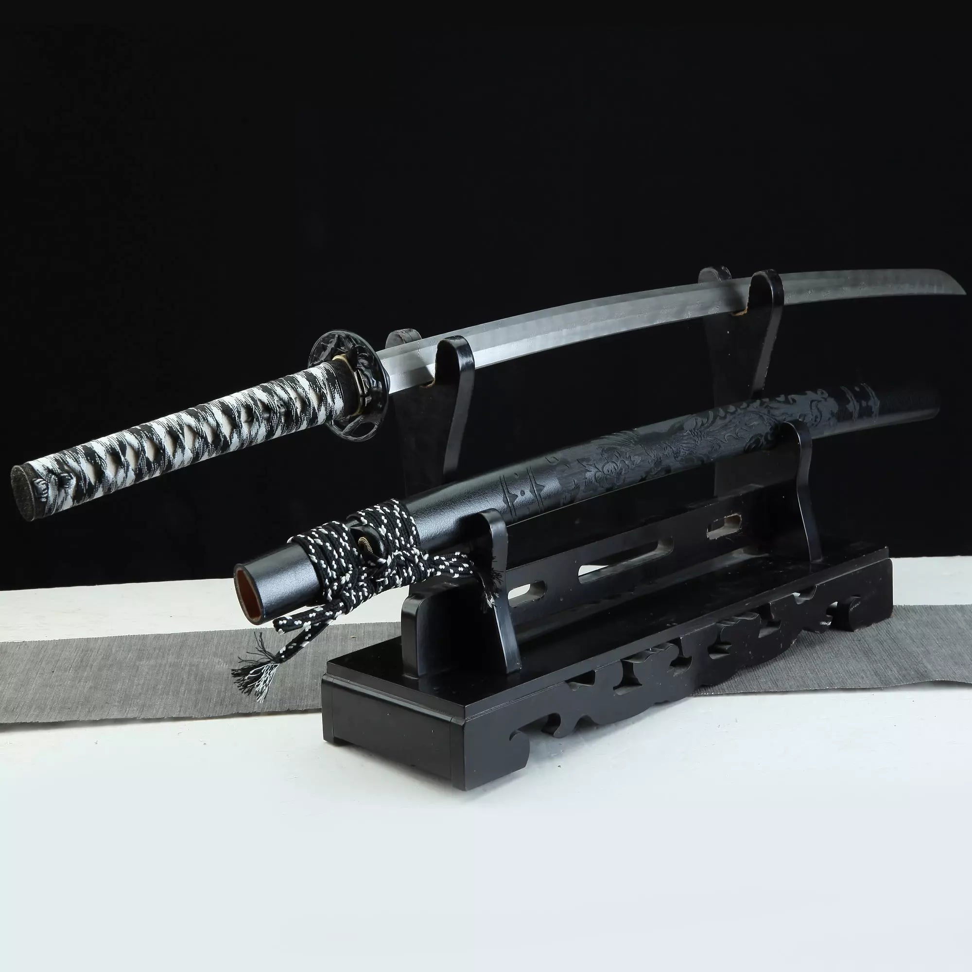 Handmade Japanese Katana Sword Damascus Steel Full Tang