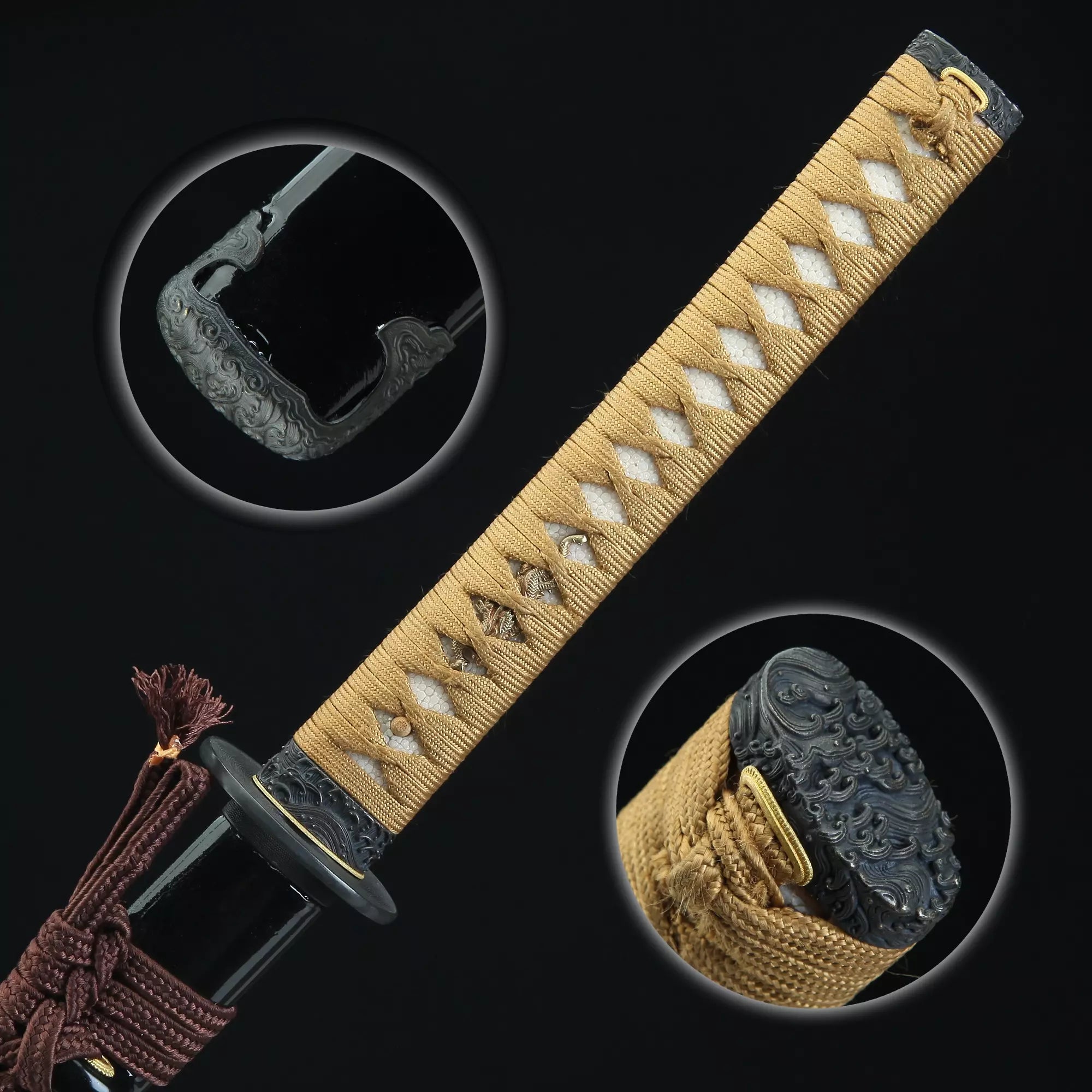 High-performance Japanese Katana Sword Tamahagane Steel