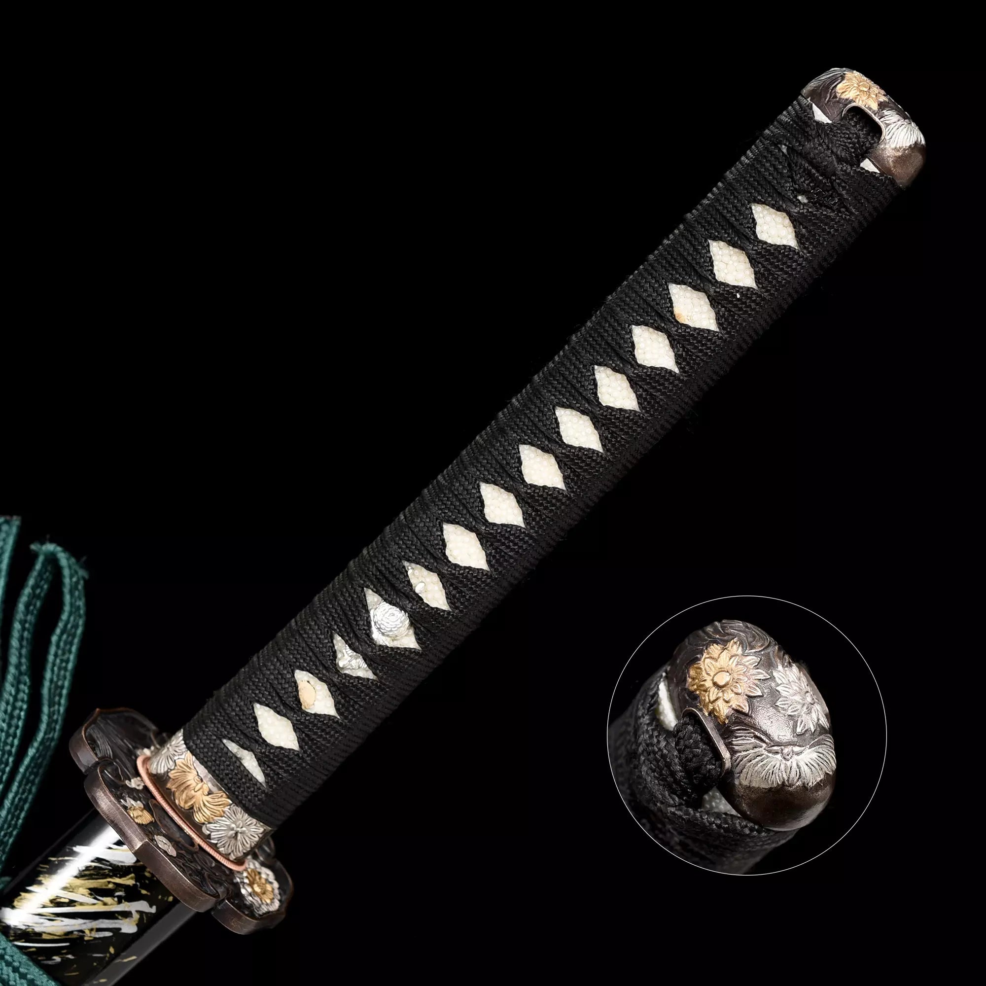 Handmade Japanese Samurai Sword Damascus Steel Full Tang