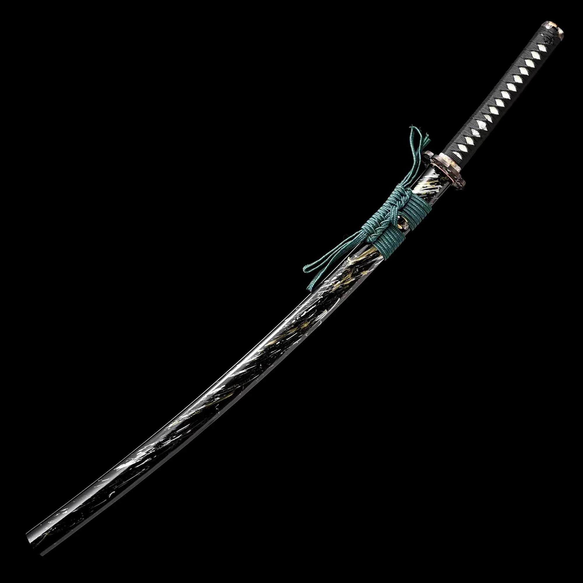 Handmade Japanese Samurai Sword Damascus Steel Full Tang