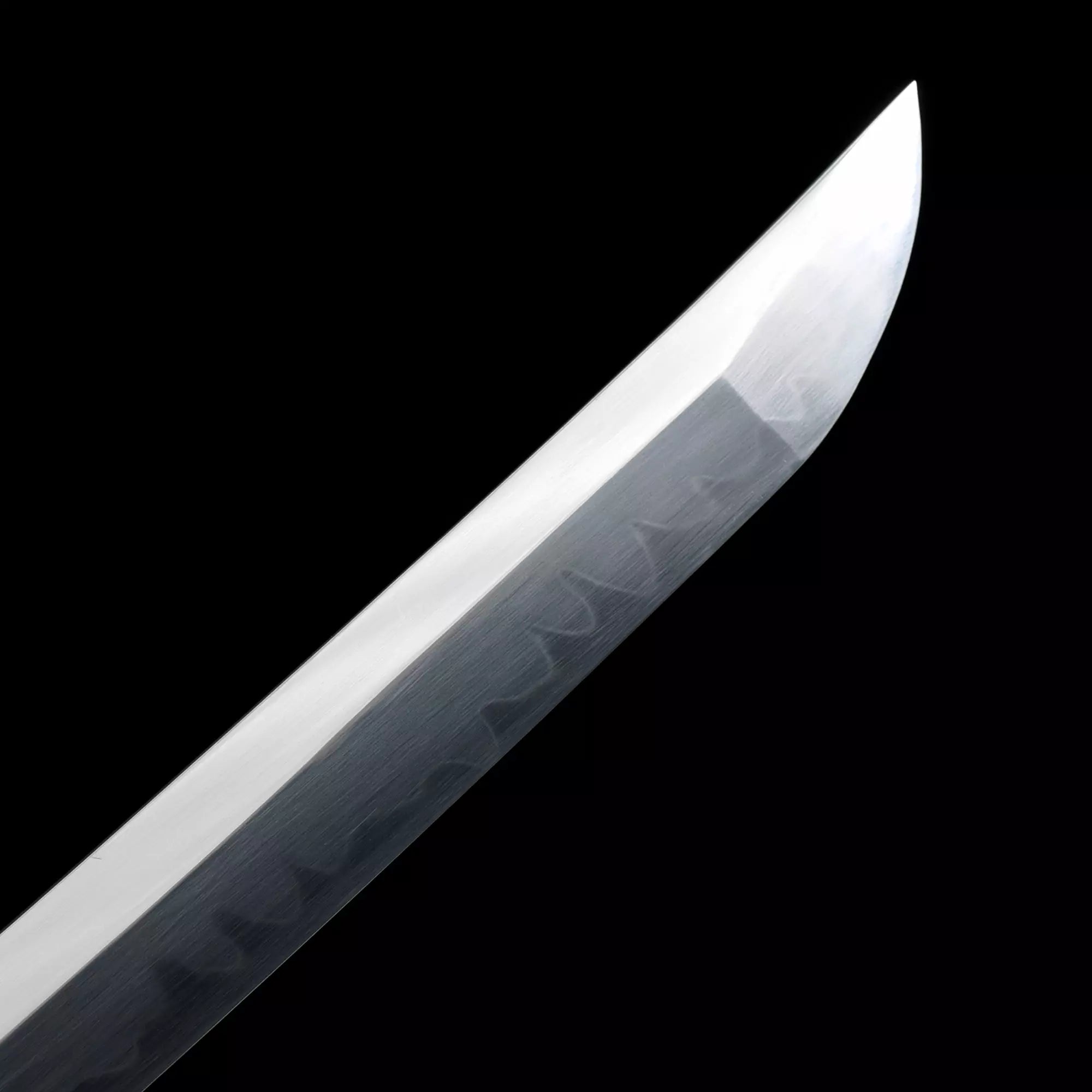 Handmade Japanese Samurai Sword T10 Carbon Steel With Black Scabbard