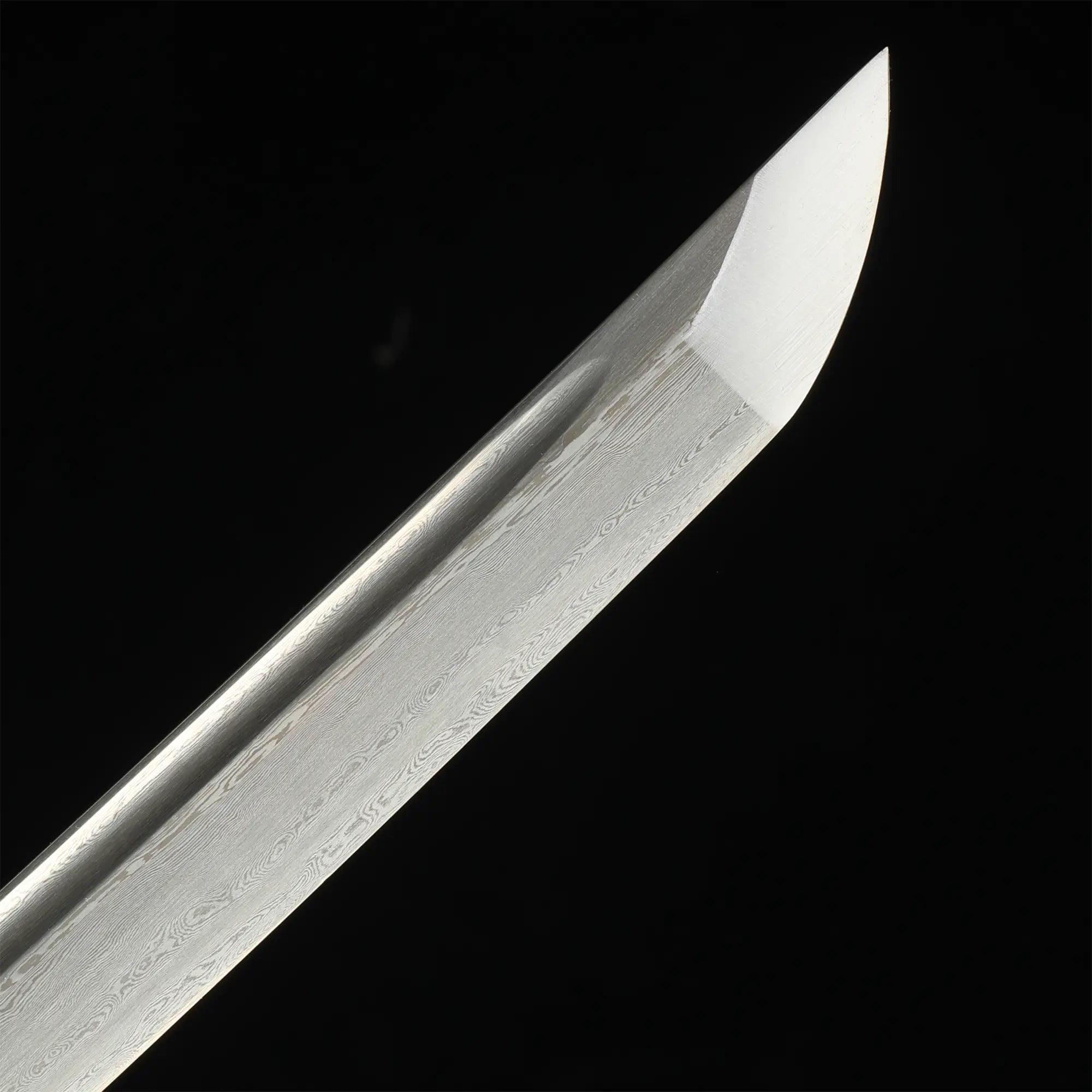 Handmade Japanese Samurai Sword With Damascus Steel Blade And Dragon Tsuba