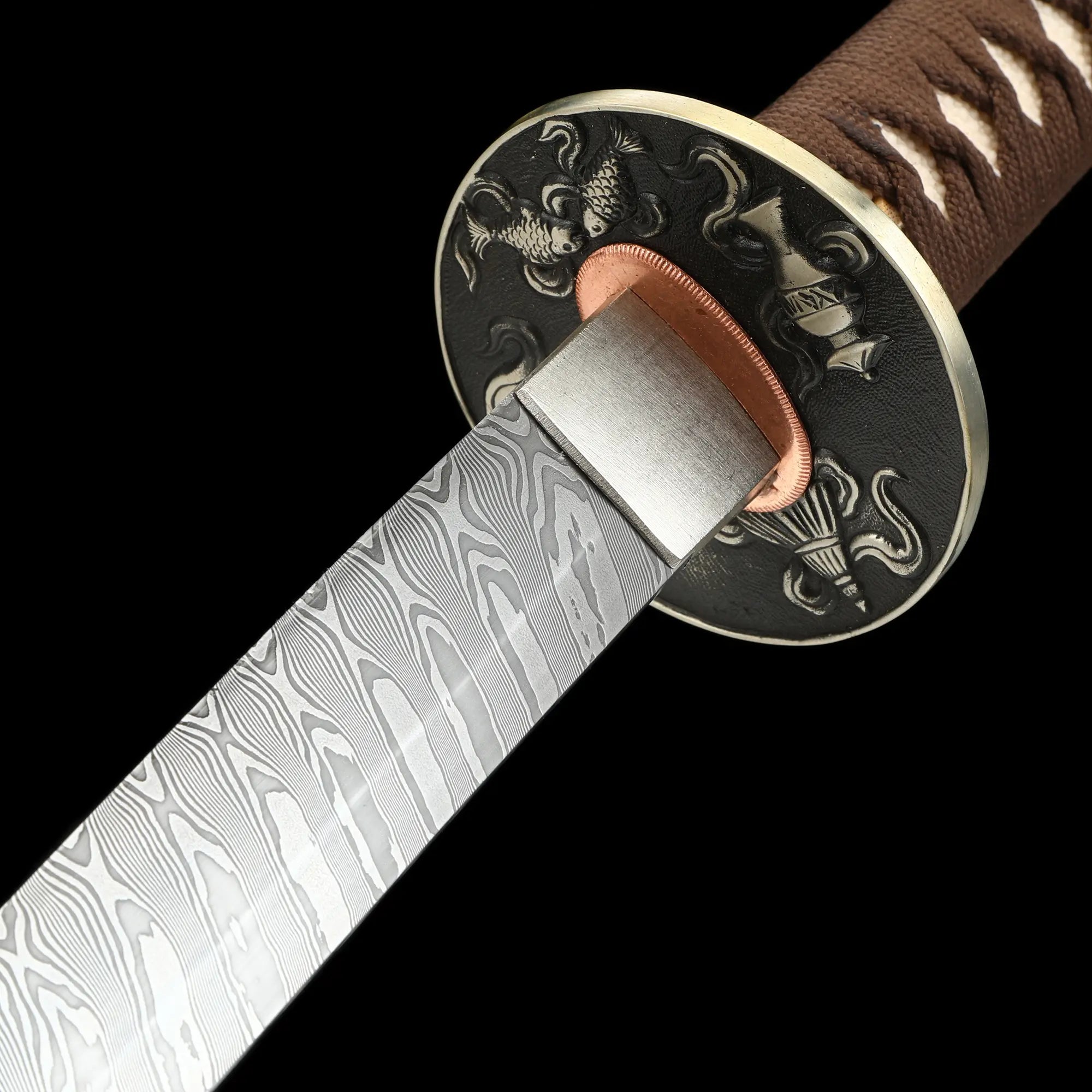 High-performance Japanese Katana Sword With Folded Melaleuca Steel Blade