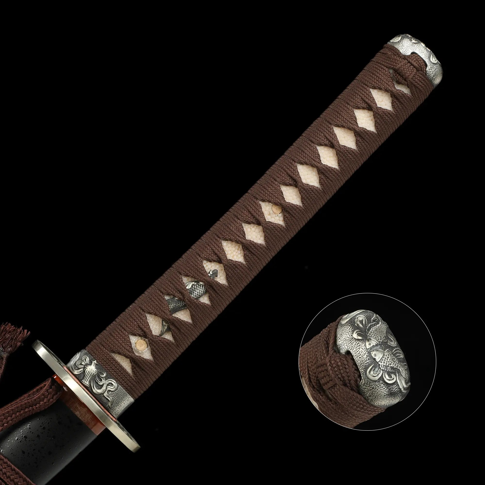 High-performance Japanese Katana Sword With Folded Melaleuca Steel Blade