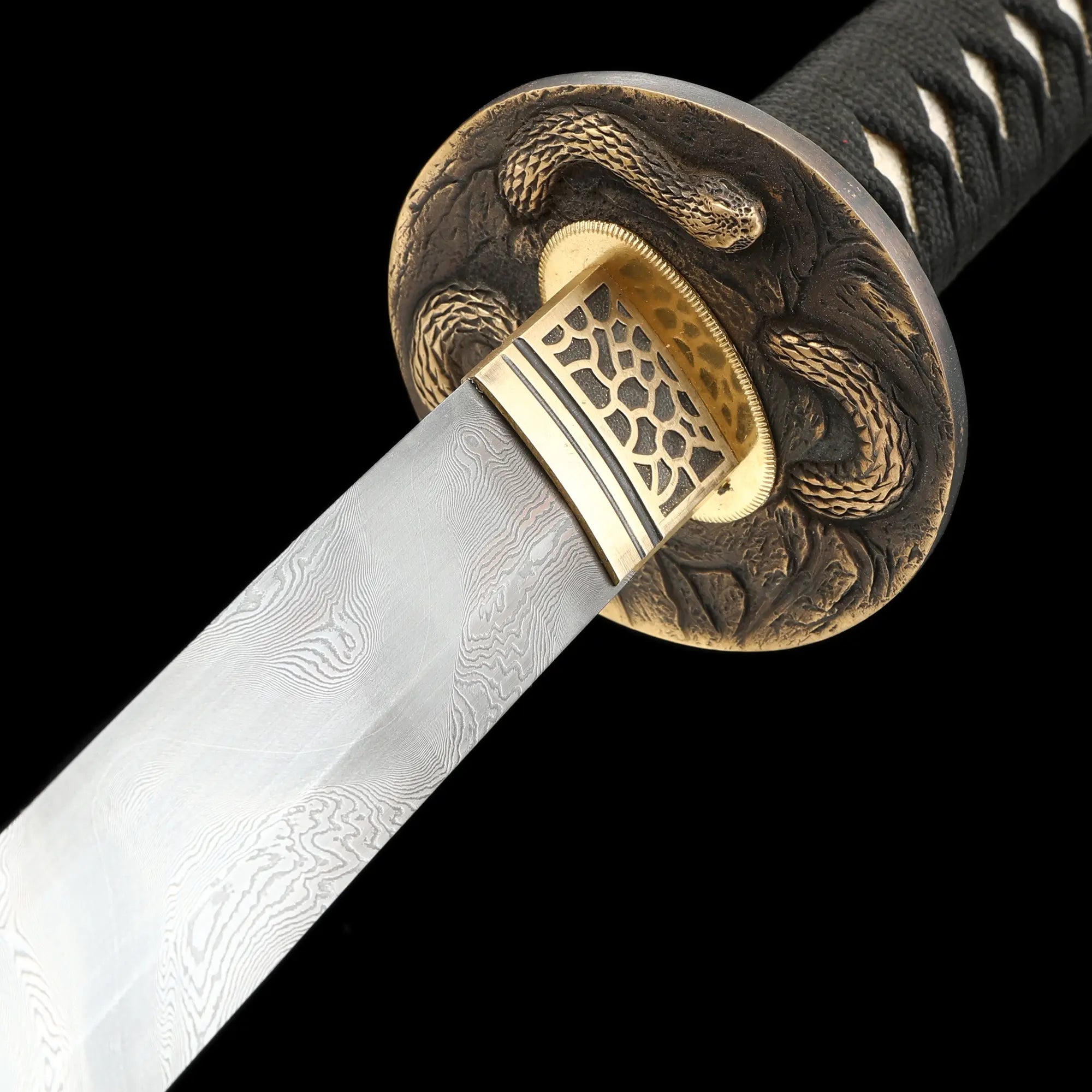 Handmade Full Tang Japanese Katana Sword With Folded Melaleuca Steel Blade